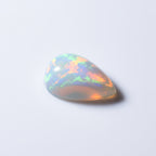 Created Opal 10PC Tiny 4x6 MM Pear Cabochon White Fiery semi Precious Loose Gemstone