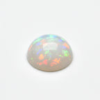 Created Opal 10PC Tiny 4x4 MM Round Cabochon White High-Quality semi Precious Loose Gemstones