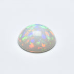 Created Opal 10PC Tiny 5x5 MM Round Cabochon White Natural semi Precious Semi Precious Gemstone
