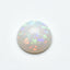 Created Opal 1PC Tiny 6x6 MM Round Cabochon White Genuine semi Precious Precious Gemstone