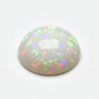 Created Opal 1PC Tiny 6x6 MM Round Cabochon White Genuine semi Precious Precious Gemstone