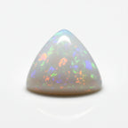 Created Opal 1PC Large 10x10 MM Triangle Cabochon White Shine semi Precious Precious Gemstone