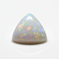 Created Opal 1PC Large 10x10 MM Triangle Cabochon White Shine semi Precious Precious Gemstone