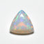 Created Opal 1PC Tiny 6x6 MM Triangle Cabochon White Polished semi Precious Loose Gems