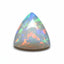 Created Opal 1PC Small 7x7 MM Triangle Cabochon White Splendid semi Precious Loose Gemstone