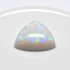Created Opal 1PC Small 7x7 MM Triangle Cabochon White Splendid semi Precious Loose Gemstone