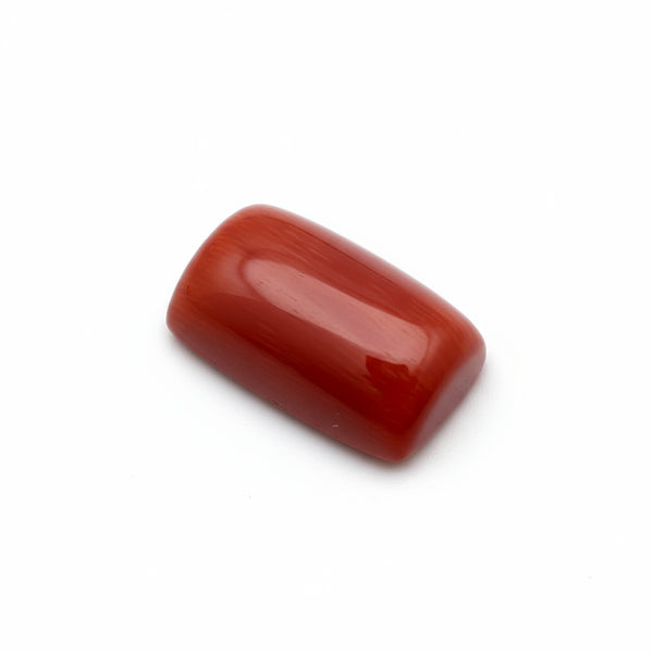 Coral 1PC Small 6x12 MM Baguette Cabochon Red Fiery Precious Loose Gemstone