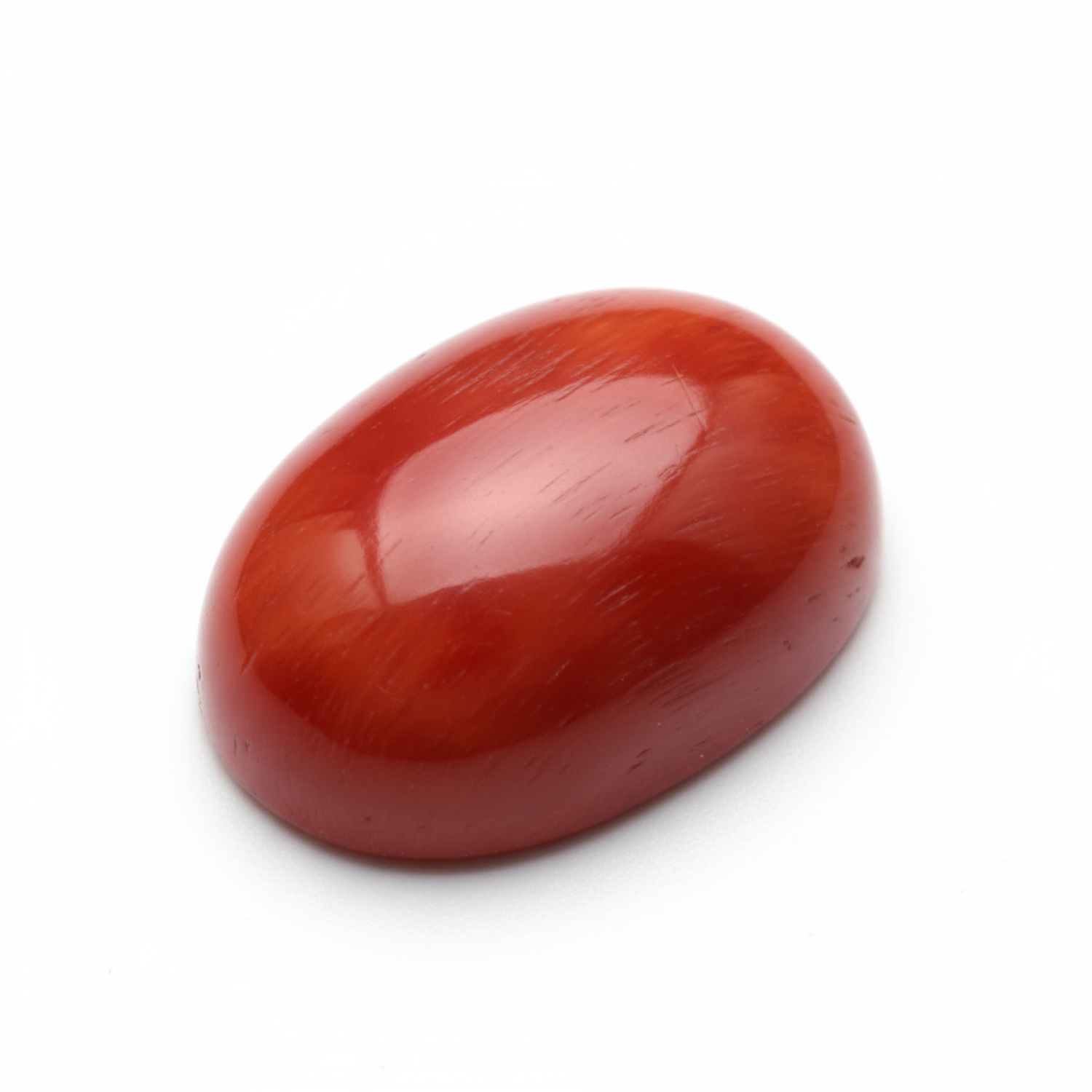 Coral 1PC Large 10x12 MM Oval Cabochon Red Fine Precious Loose Gemstone Immagine principale del prodotto