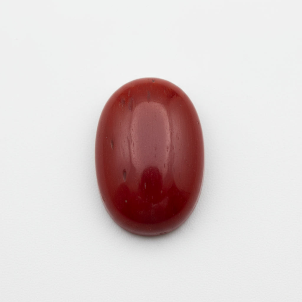 Coral 1PC Medium 7x10 MM Oval Cabochon Red Splendid Precious Semi Precious Gemstone