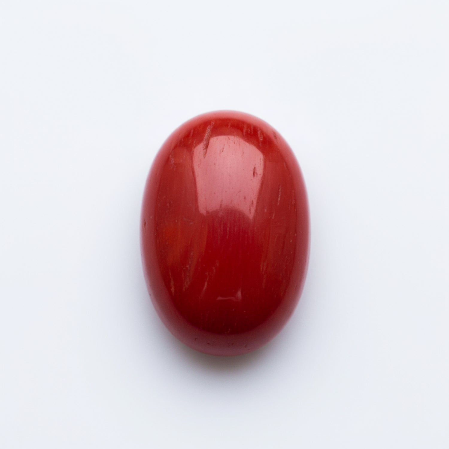 Coral 1PC Small 7x9 MM Oval Cabochon Red Polished Precious Loose Gemstones