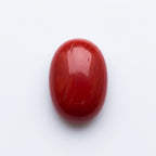 Coral 1PC Small 7x9 MM Oval Cabochon Red Polished Precious Loose Gemstones