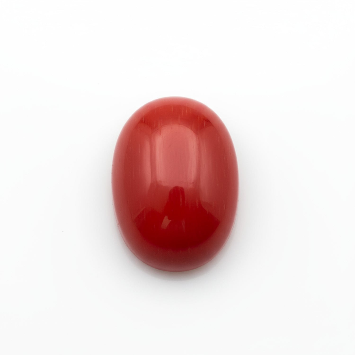 Coral 1PC Small 7x9 MM Oval Cabochon Red Polished Precious Loose Gemstones