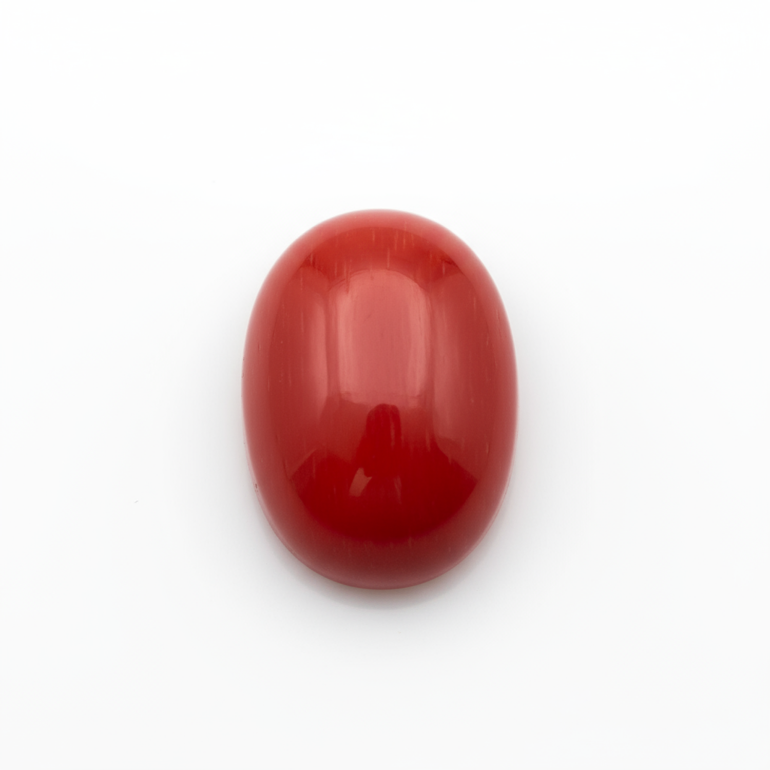Coral 1PC Small 7x9 MM Oval Cabochon Red Polished Precious Loose Gemstones Imagen secundaria del producto