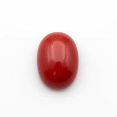 Coral 1PC Small 7x9 MM Oval Cabochon Red Polished Precious Loose Gemstones