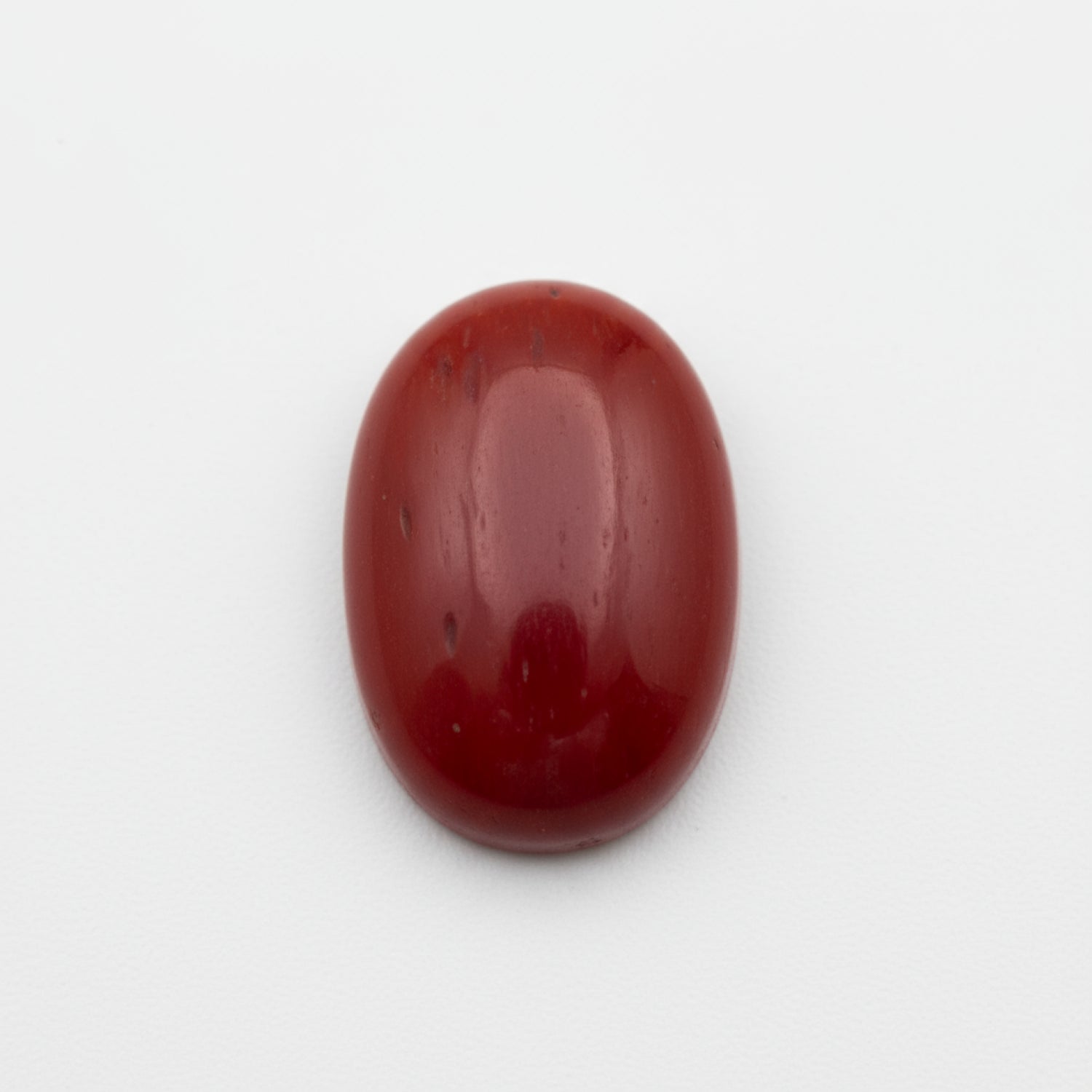 Coral 1PC Large 9x11 MM Oval Cabochon Red Lustrous Precious Gems