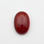 Coral 1PC Large 9x11 MM Oval Cabochon Red Lustrous Precious Gems