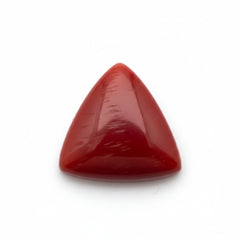 Coral 1PC Large 10x10 MM Triangle Cabochon Red Pure Precious Loose Gems