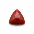 Coral 1PC Medium 9x9 MM Triangle Cabochon Red Superior Precious Gems