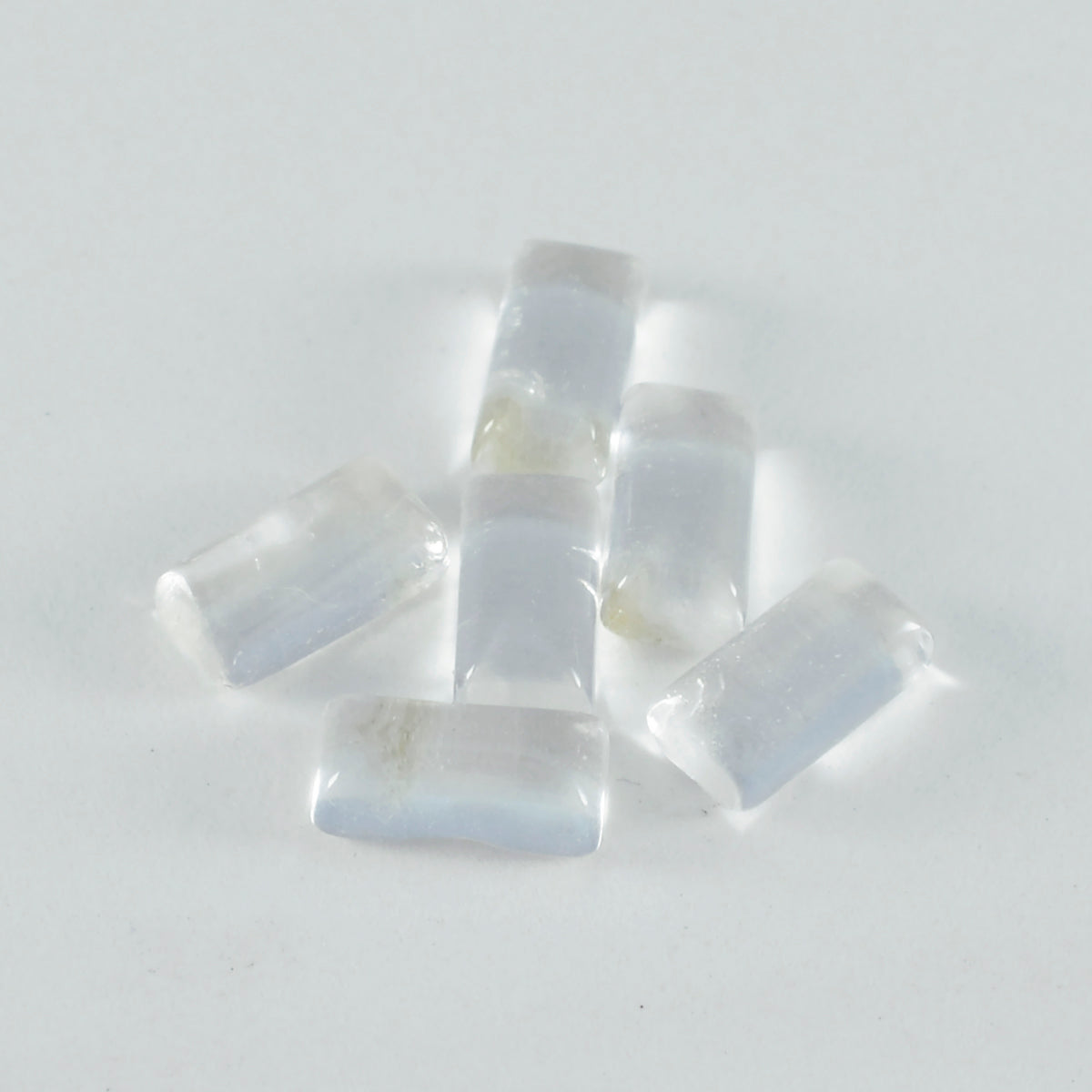 Crystal Quartz 1PC Small 6x12 MM Baguette Cabochon White Luster semi Precious Loose Gems