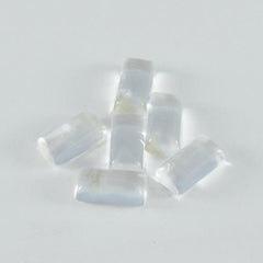 Crystal Quartz 1PC Small 6x12 MM Baguette Cabochon White Luster semi Precious Loose Gems