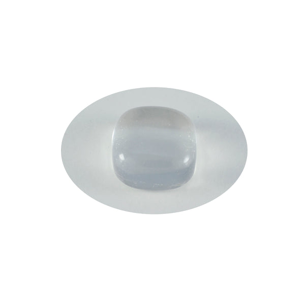 Crystal Quartz 1PC Large 10x10 MM Cushion Cabochon White Fine semi Precious Loose Gemstone