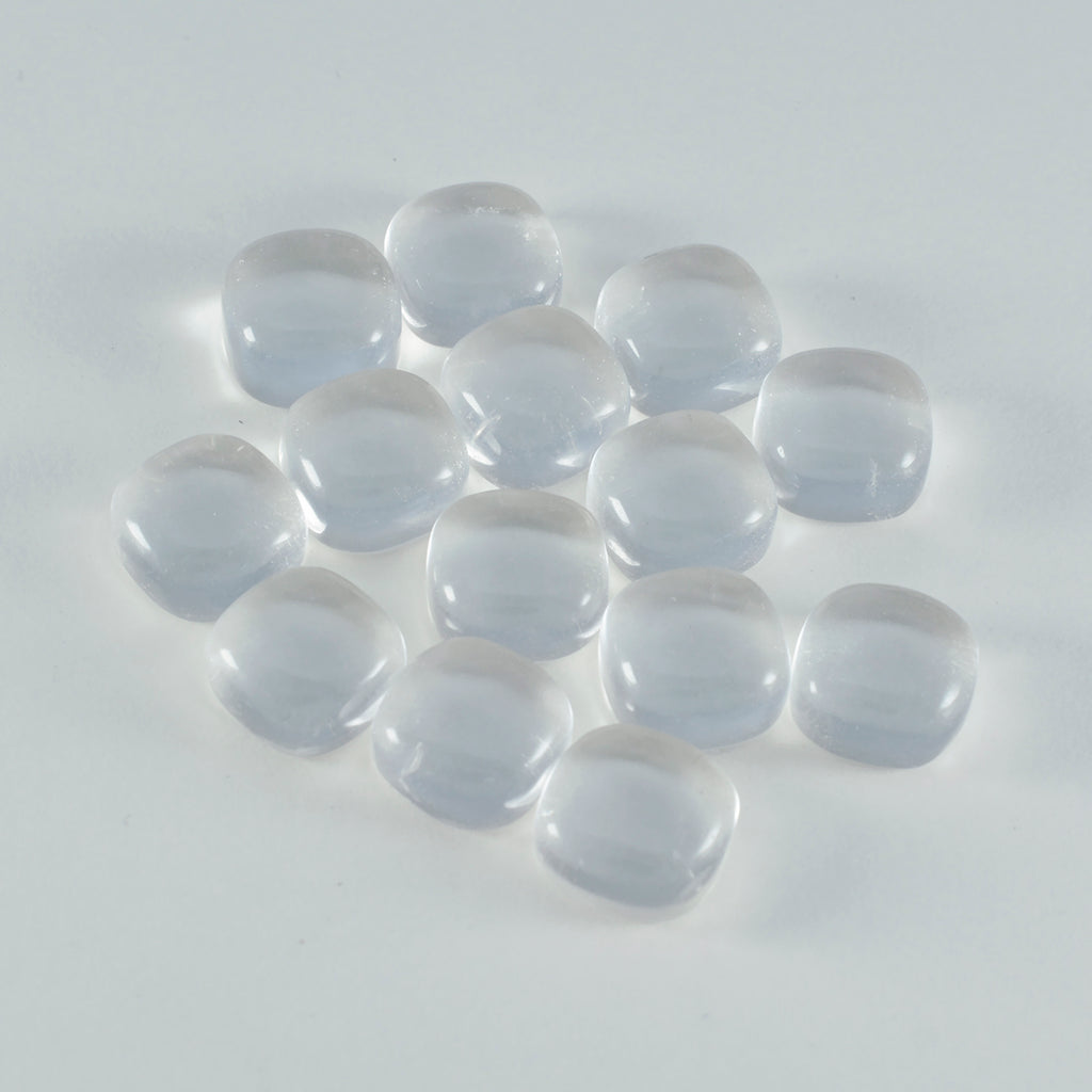 Crystal Quartz 1PC Medium 9x9 MM Cushion Cabochon White Shine semi Precious Loose Gems