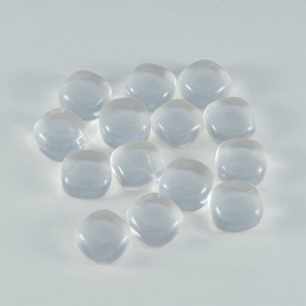 Crystal Quartz 1PC Tiny 6x6 MM Cushion Cabochon White Splendid semi Precious Semi Precious Gemstone