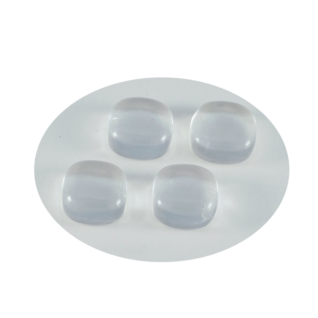 Crystal Quartz 1PC Tiny 6x6 MM Cushion Cabochon White Splendid semi Precious Semi Precious Gemstone