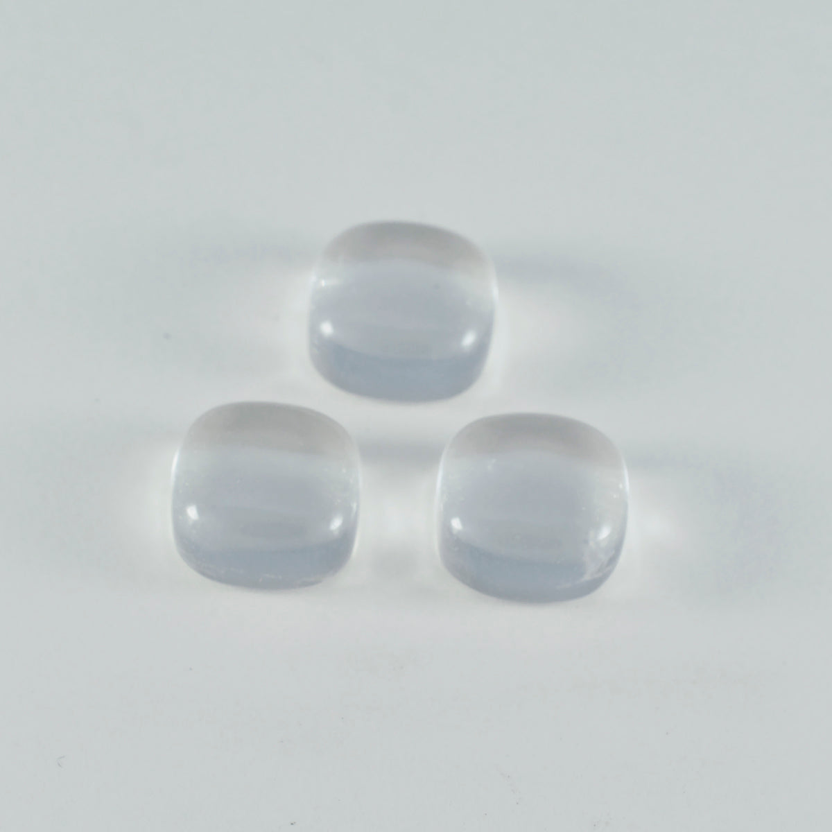 Crystal Quartz 1PC Large 10x10 MM Cushion Cabochon White Fine semi Precious Loose Gemstone Main image