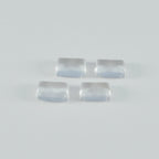 Crystal Quartz 1PC Small 6x9 MM Emerald Cabochon White Sparkling semi Precious Gems