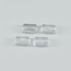 Crystal Quartz 1PC Large 9x11 MM Emerald Cabochon White Lustrous semi Precious Semi Precious Gemstone