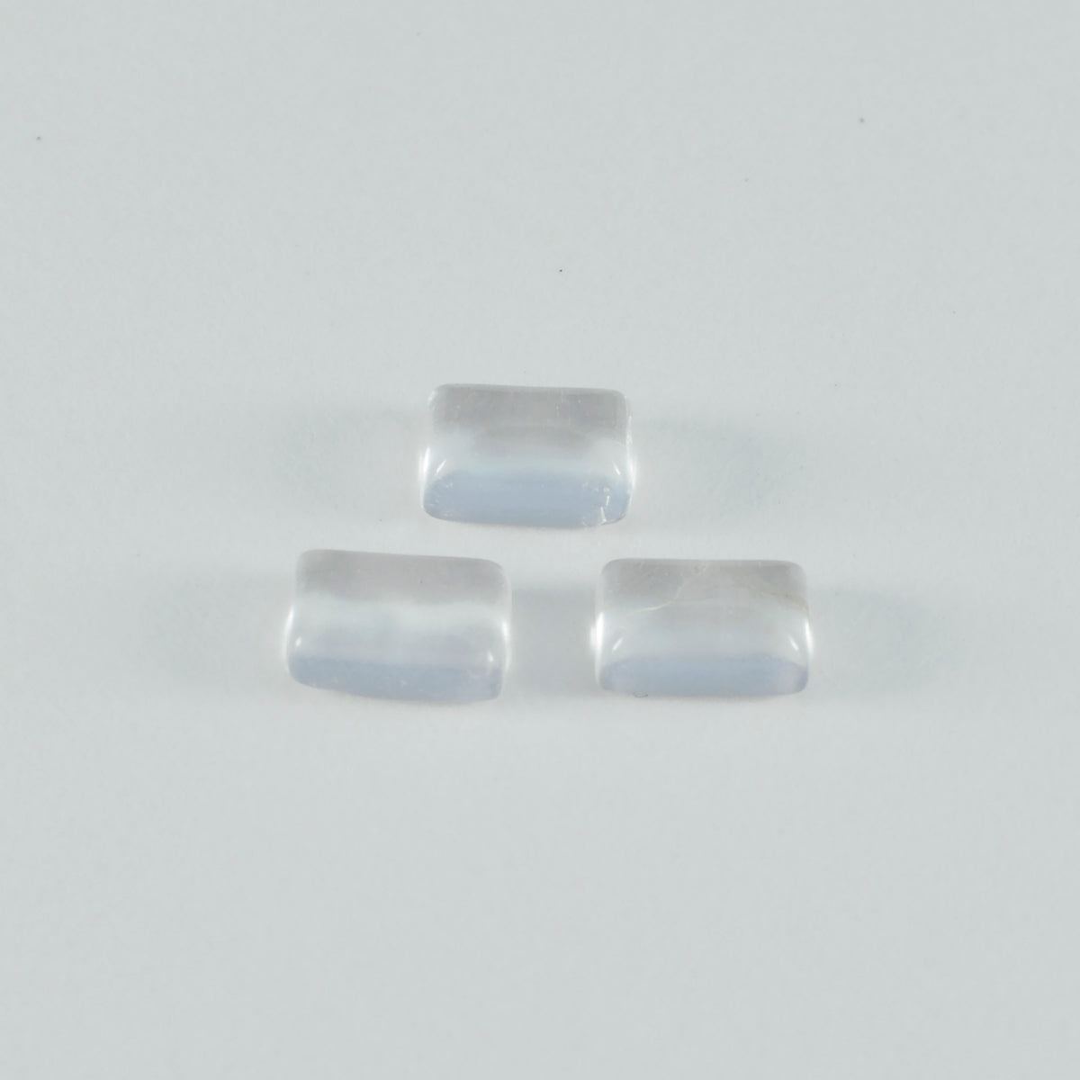 Crystal Quartz 1PC Medium 7x10 MM Emerald Cabochon White Splendid semi Precious Loose Gemstone Secondary image