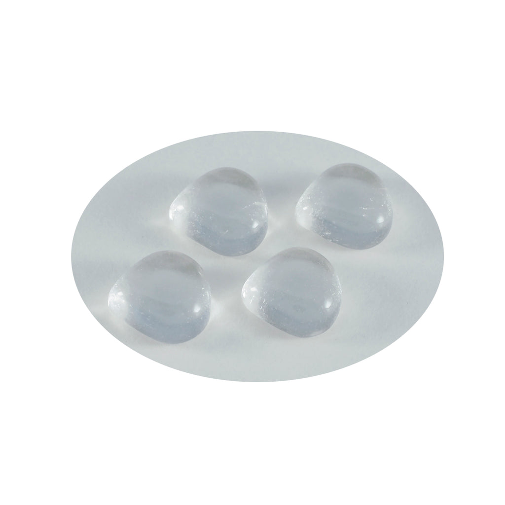 Crystal Quartz 1PC Large 10x10 MM Heart Cabochon White Luster semi Precious Precious Gemstone