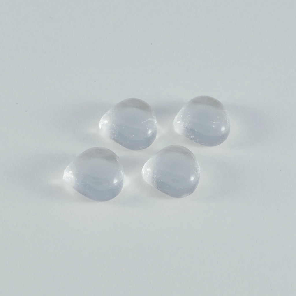 Crystal Quartz 1PC Large 11x11 MM Heart Cabochon White Lustrous semi Precious Gems