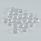 Crystal Quartz 1PC Small 7x7 MM Heart Cabochon White Sparkling semi Precious Loose Gemstone