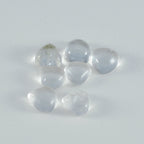 Crystal Quartz 1PC Medium 9x9 MM Heart Cabochon White Splendid semi Precious Semi Precious Gemstone