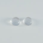 Crystal Quartz 1PC Medium 9x9 MM Heart Cabochon White Splendid semi Precious Semi Precious Gemstone