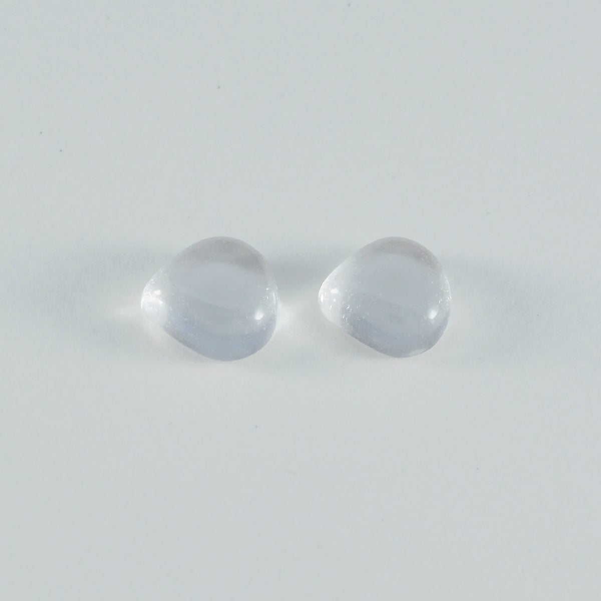 Crystal Quartz 1PC Small 7x7 MM Heart Cabochon White Sparkling semi Precious Loose Gemstone Secondary image