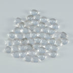 Crystal Quartz 10PC Tiny 3x3 MM Heart Cabochon White Superior semi Precious Semi Precious Gemstone