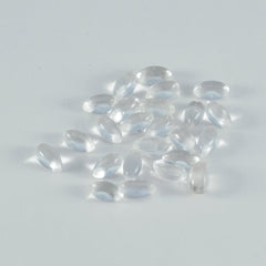 Crystal Quartz 10PC Tiny 3x6 MM Marquise  Cabochon White Luster semi Precious Loose Gemstones