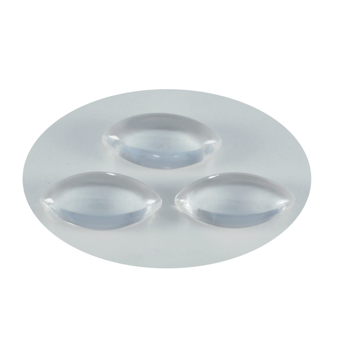 Crystal Quartz 1PC Small 6x12 MM Marquise  Cabochon White Fine semi Precious Gems