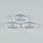 Crystal Quartz 1PC Large 8x16 MM Marquise  Cabochon White Natural semi Precious Loose Gemstone
