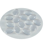 Crystal Quartz 1PC Large 8x12 MM Oval Cabochon White Splendid semi Precious Gems