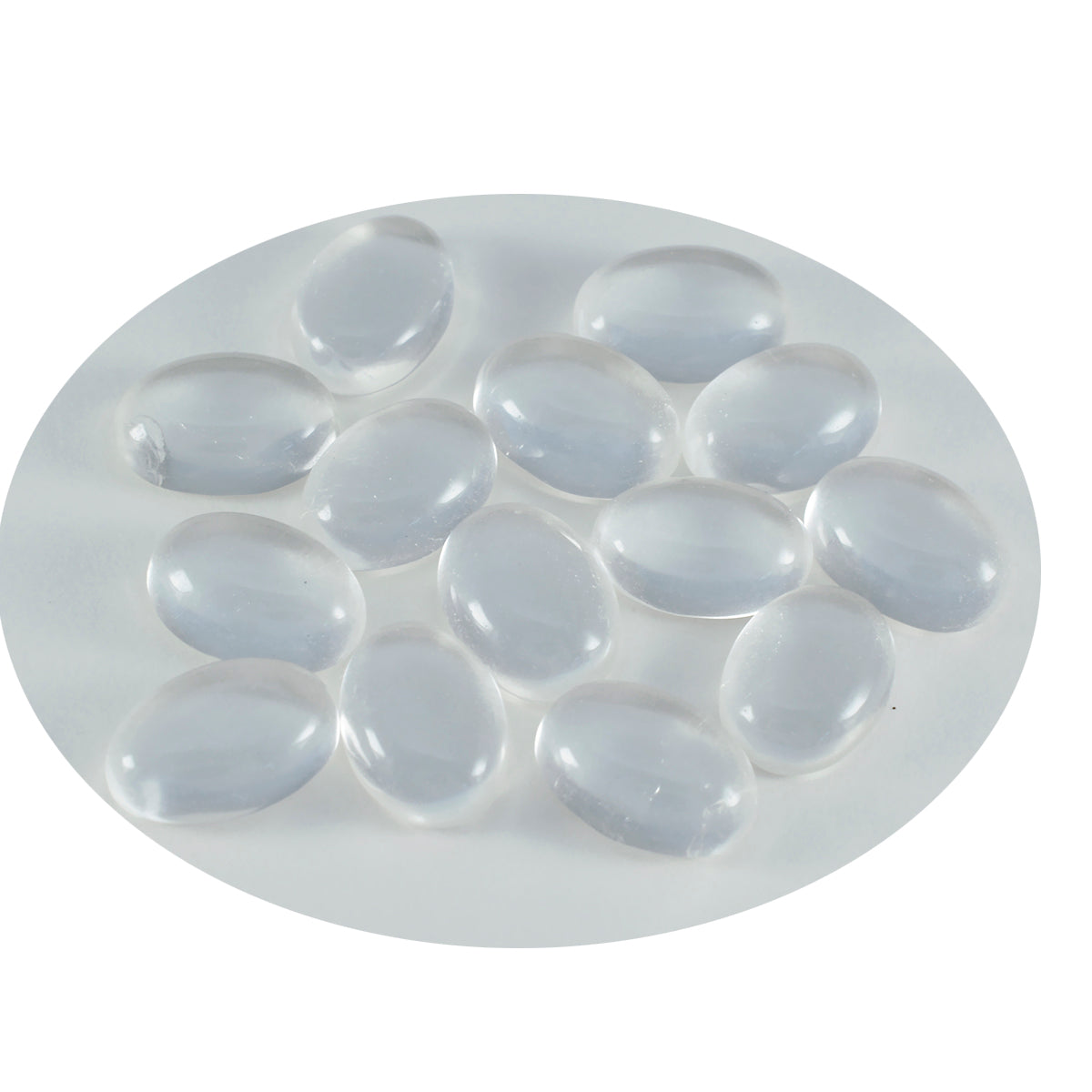 Crystal Quartz 1PC Large 8x12 MM Oval Cabochon White Splendid semi Precious Gems