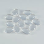 Crystal Quartz 1PC Large 9x11 MM Oval Cabochon White Polished semi Precious Precious Gemstone