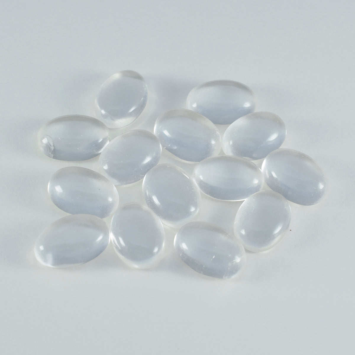 Crystal Quartz 1PC Large 9x11 MM Oval Cabochon White Polished semi Precious Precious Gemstone