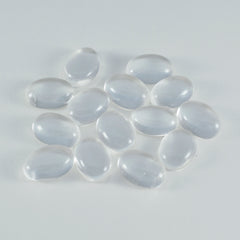 Crystal Quartz 1PC Large 9x11 MM Oval Cabochon White Polished semi Precious Precious Gemstone