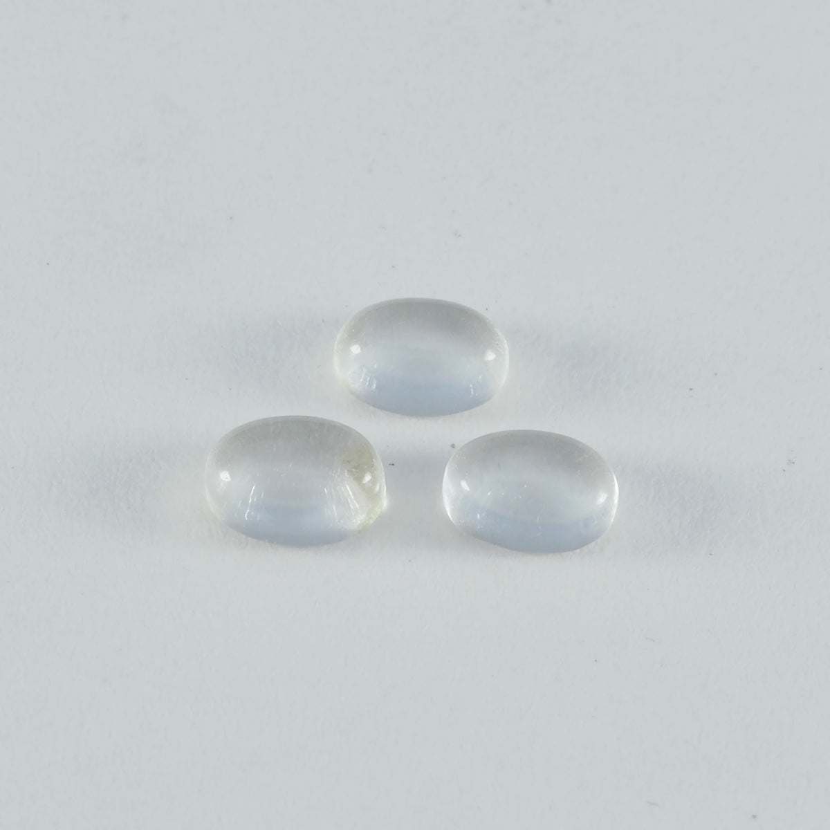 Crystal Quartz 1PC Small 7x9 MM Oval Cabochon White Fiery semi Precious Loose Gemstone
