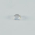 Crystal Quartz 1PC Medium 8x10 MM Oval Cabochon White Sparkling semi Precious Semi Precious Gemstone