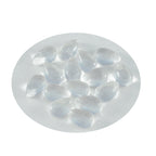 Crystal Quartz 10PC Tiny 3x5 MM Pear Cabochon White Shine semi Precious Loose Gemstones